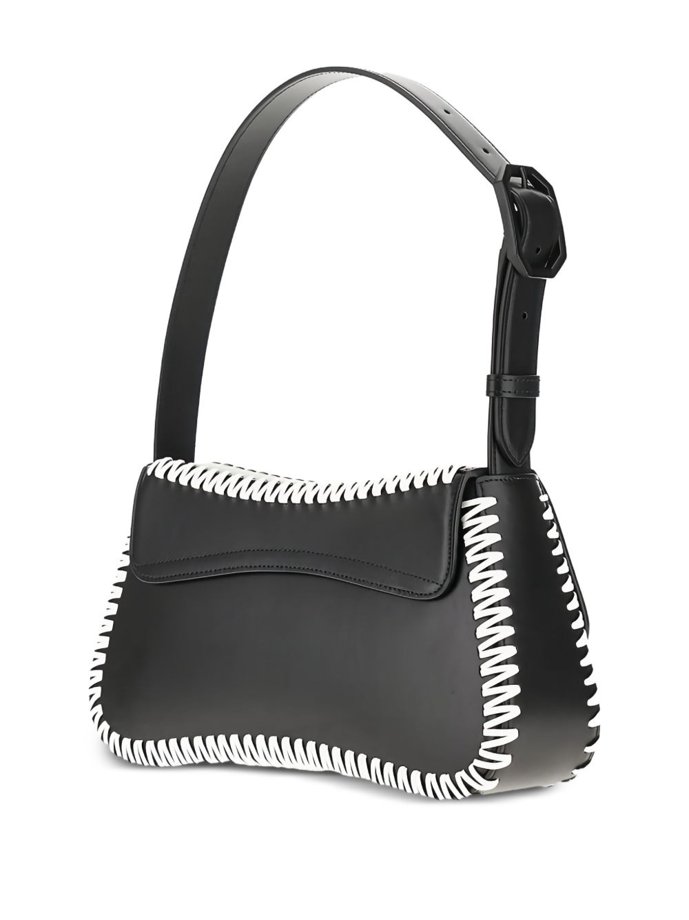 stitched detail shoulder bag - 2