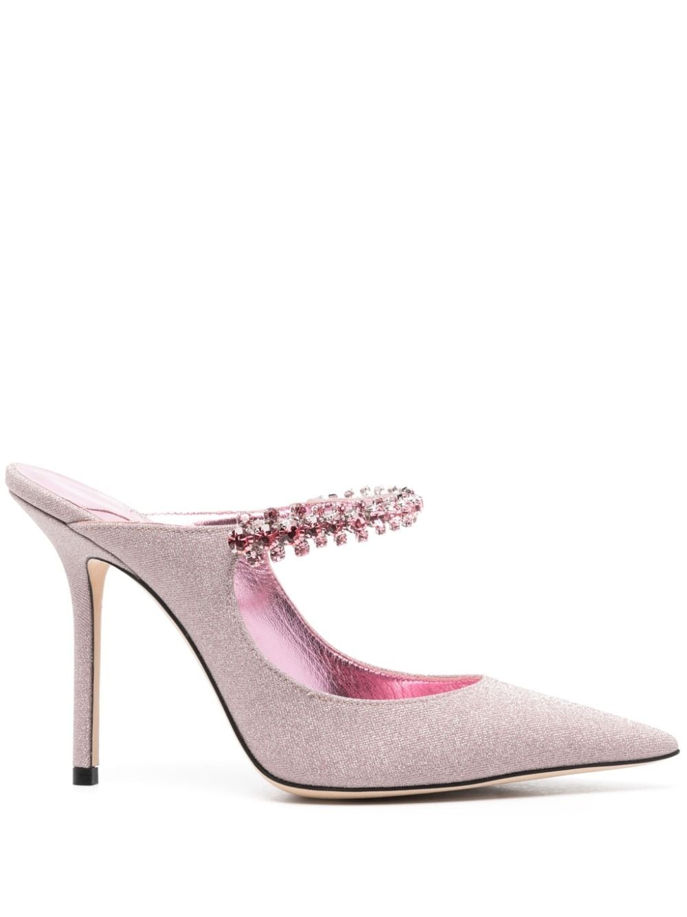 Bing 100mm glitter-detailed mules - 1