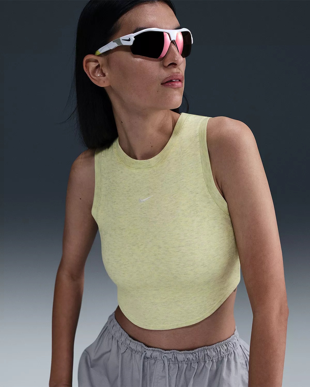 Essential Ribbed Cropped Tank Top - 5