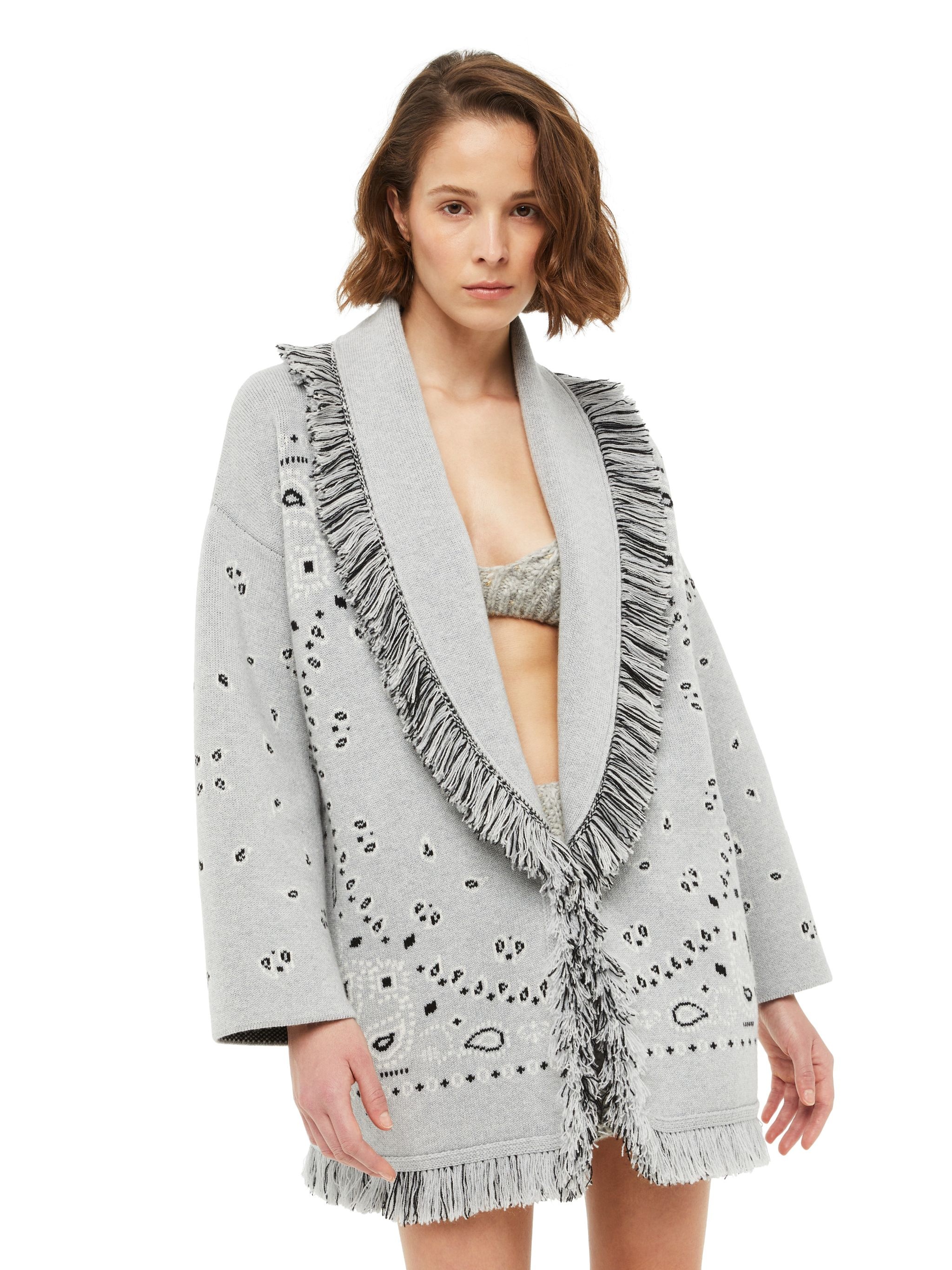 Bandana Jacquard Cardigan - 9