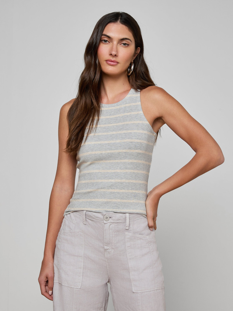 L'AGENCE Nia Ribbed Tank outlook