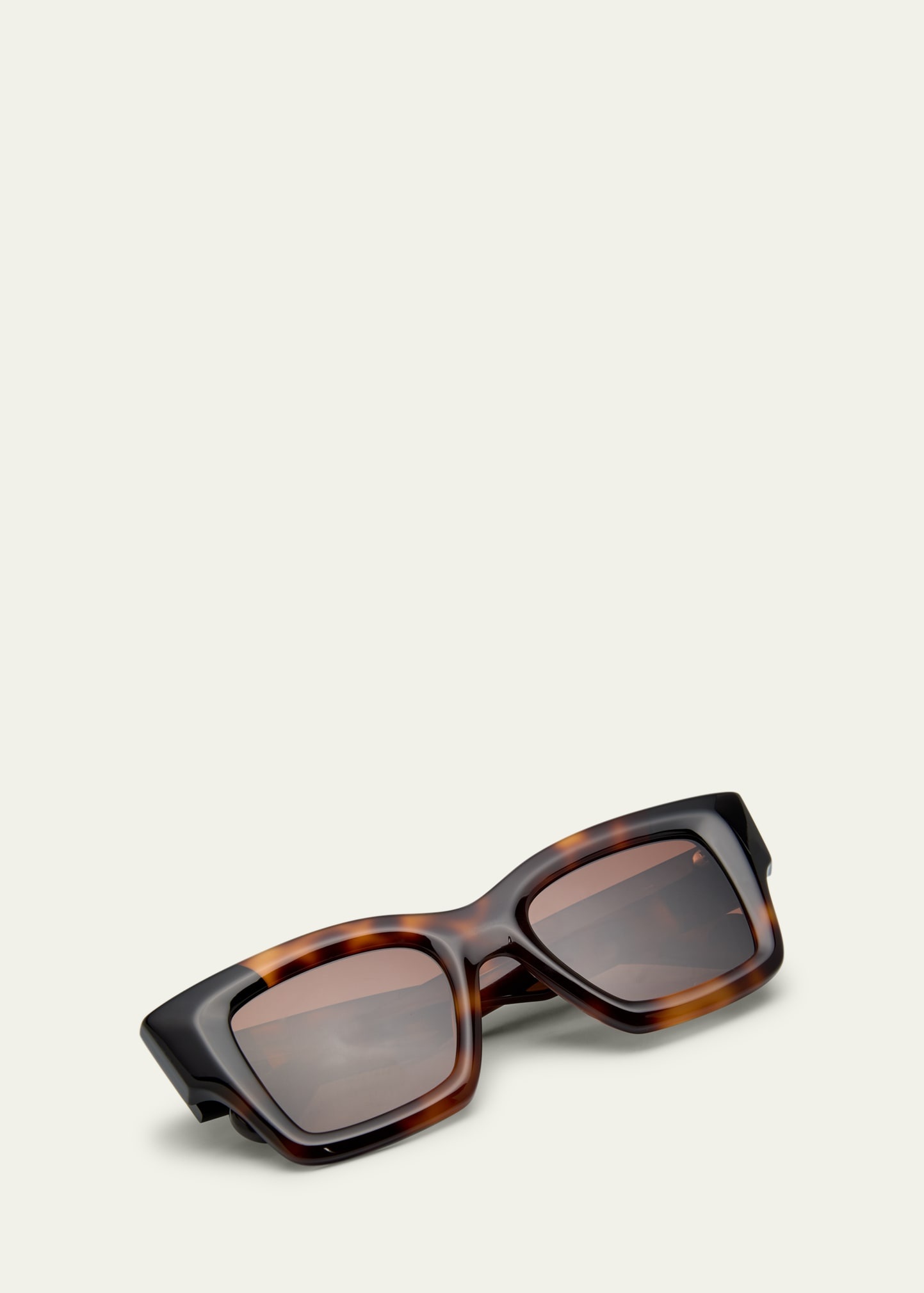 Les Lunettes Baci Square Acetate Sunglasses - 5
