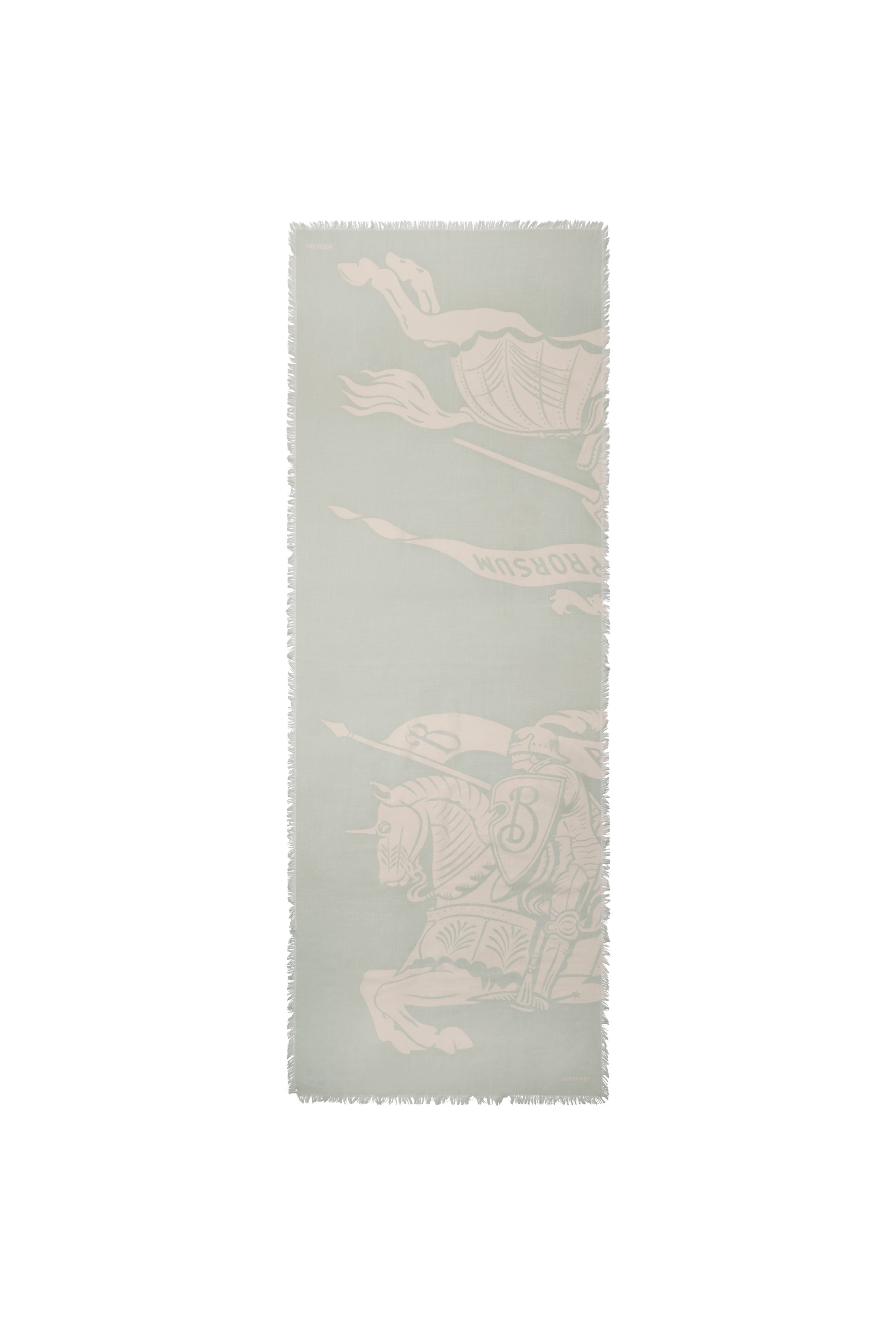 burberry Wide EKD Wool Scarf in Mitten at Nordstrom - 4