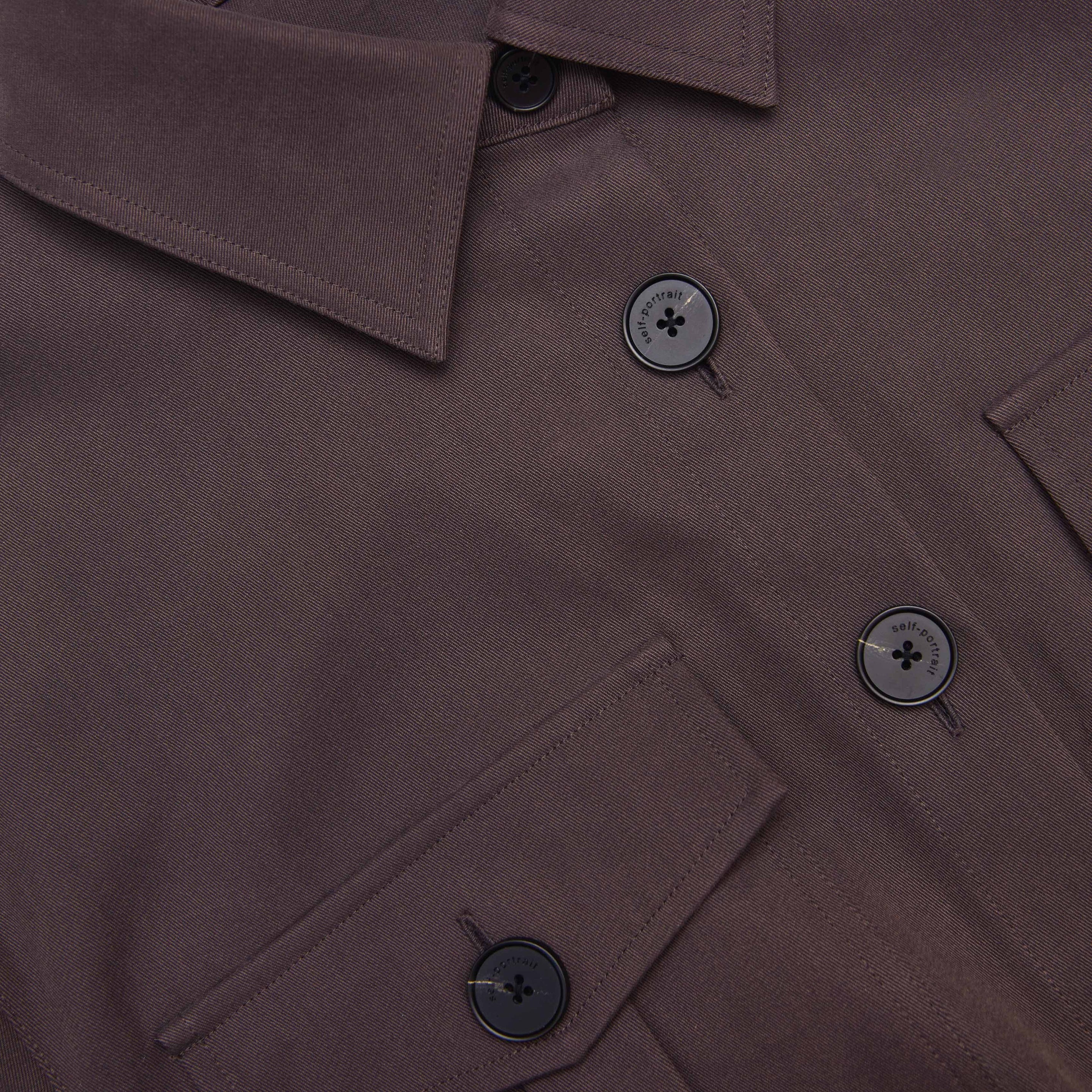 Brown Cotton Belted Midi Dress - 5