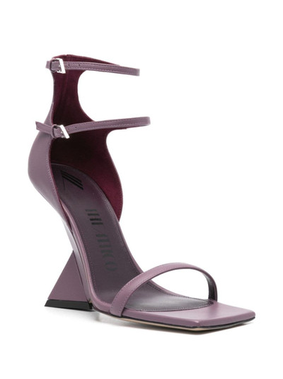 THE ATTICO Grace 105mm leather sandals outlook