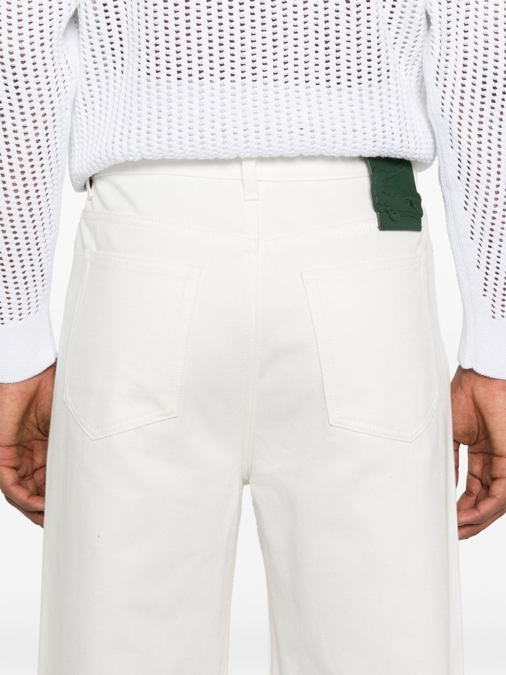 selvedge wide jeans - 5