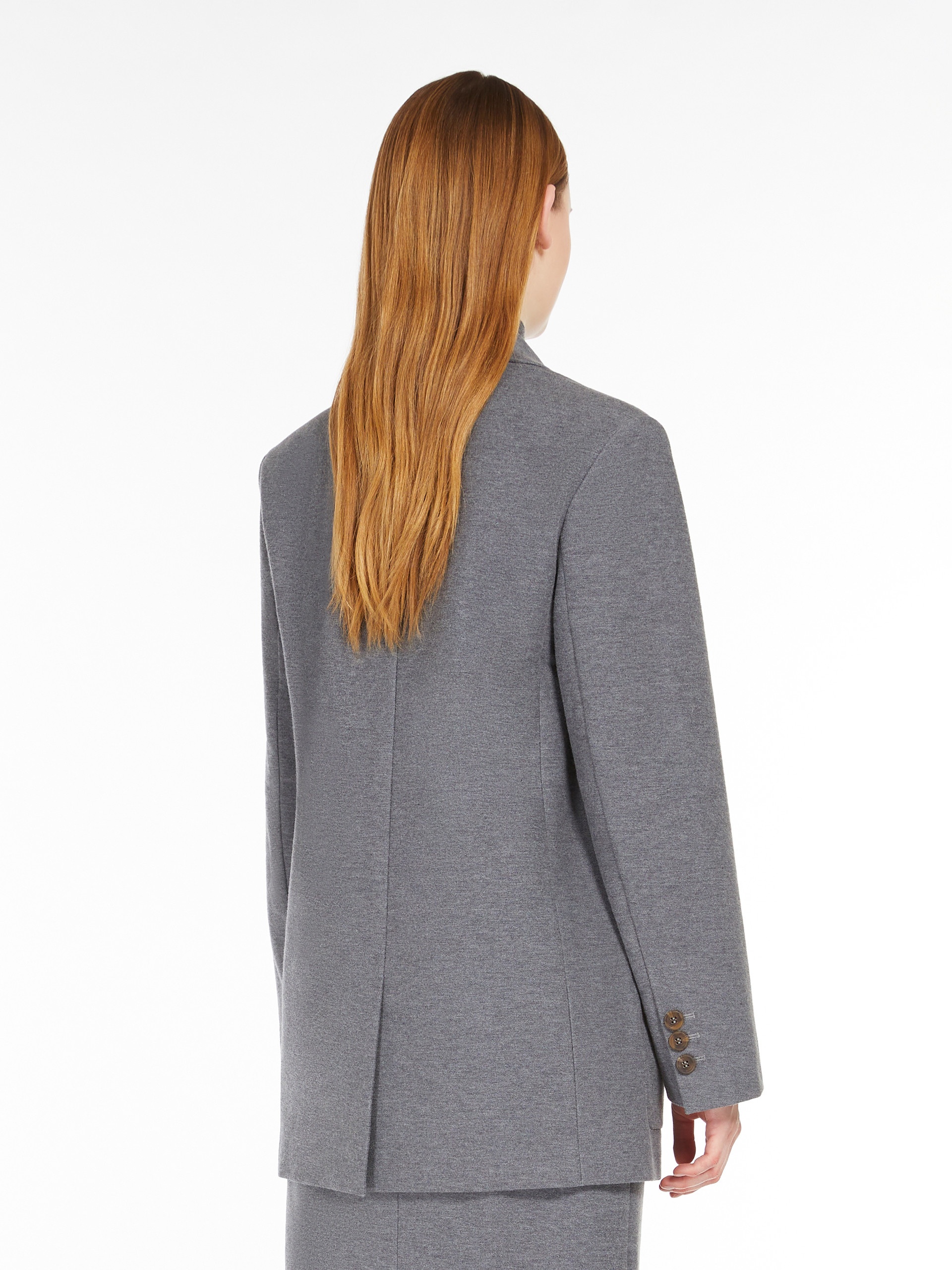 CAMPALE Flannel jersey blazer - 4