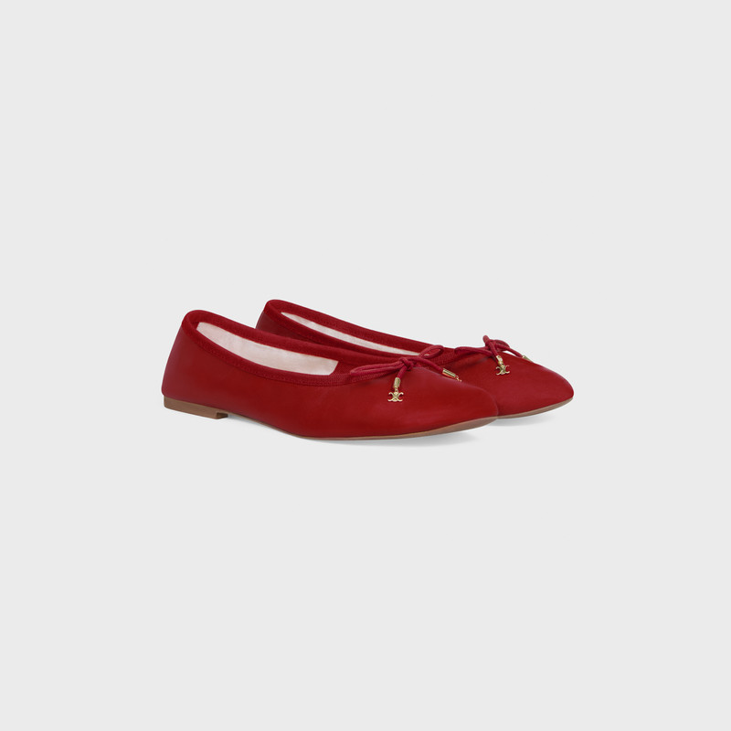 CELINE Les Ballerines Celine Ballerina with Laces in Lambskin outlook