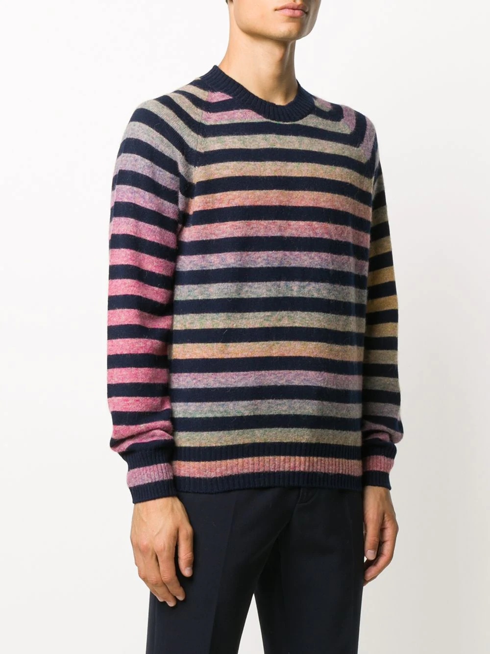 striped knit jumper - 3