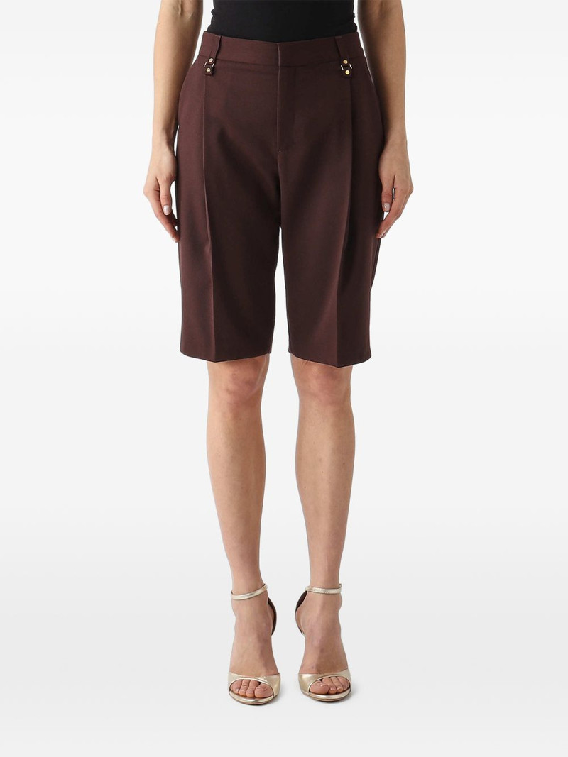 buttoned pleated shorts 1