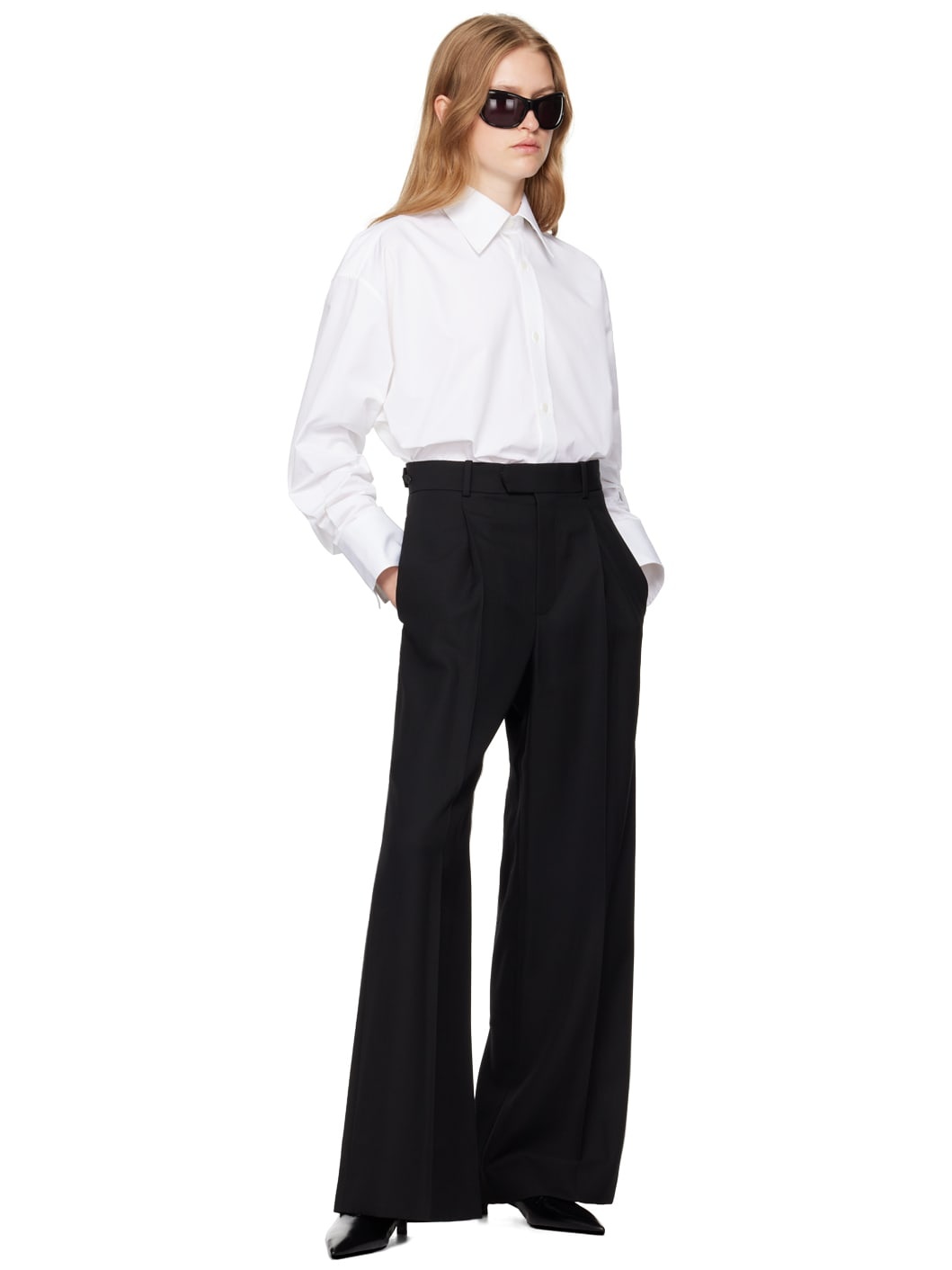 Black Straight Leg Trousers - 4