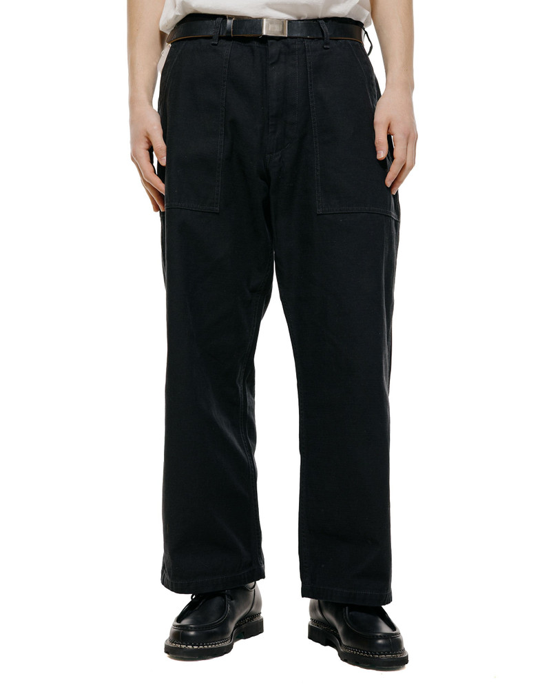 BEAMS PLUS MIL Utility Trousers Reversed Sateen Black outlook