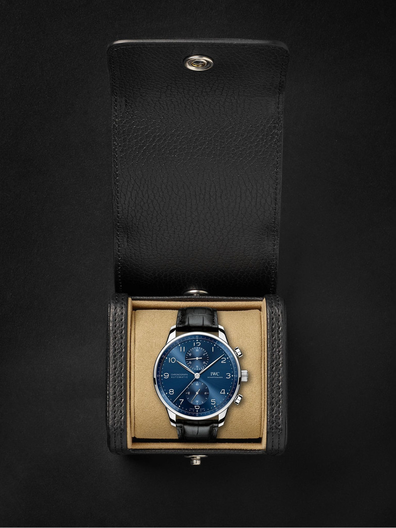 Portugieser 자동 크로노그래프 41mm 스테인레스 스틸 및 Alligator 시계, Ref. No. IW371606 8