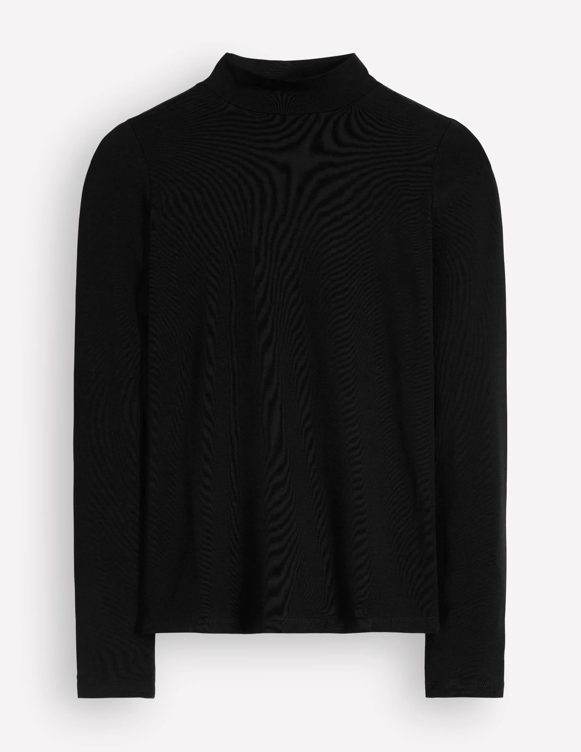 High Neck Long Sleeve-Black - 1