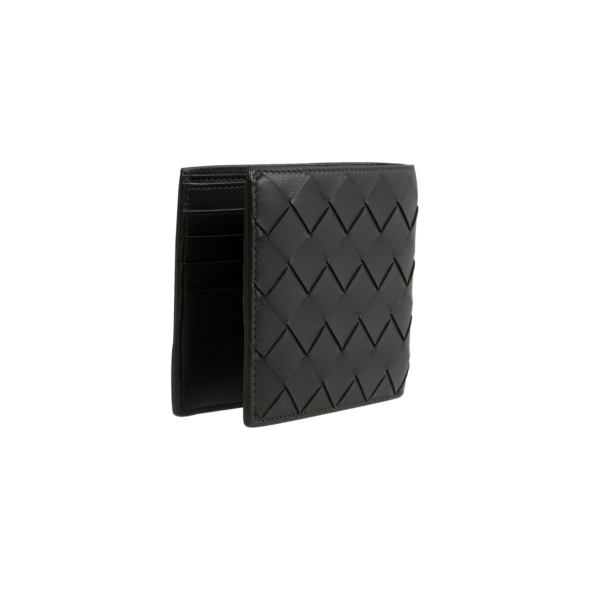 Bottega Veneta Leather Wallet 'Dark Green/Silver' - 3