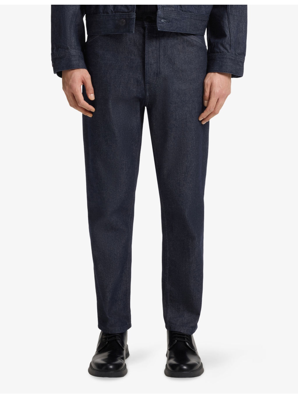 Regular-Fit Tapered-Leg Denim Jeans - 3