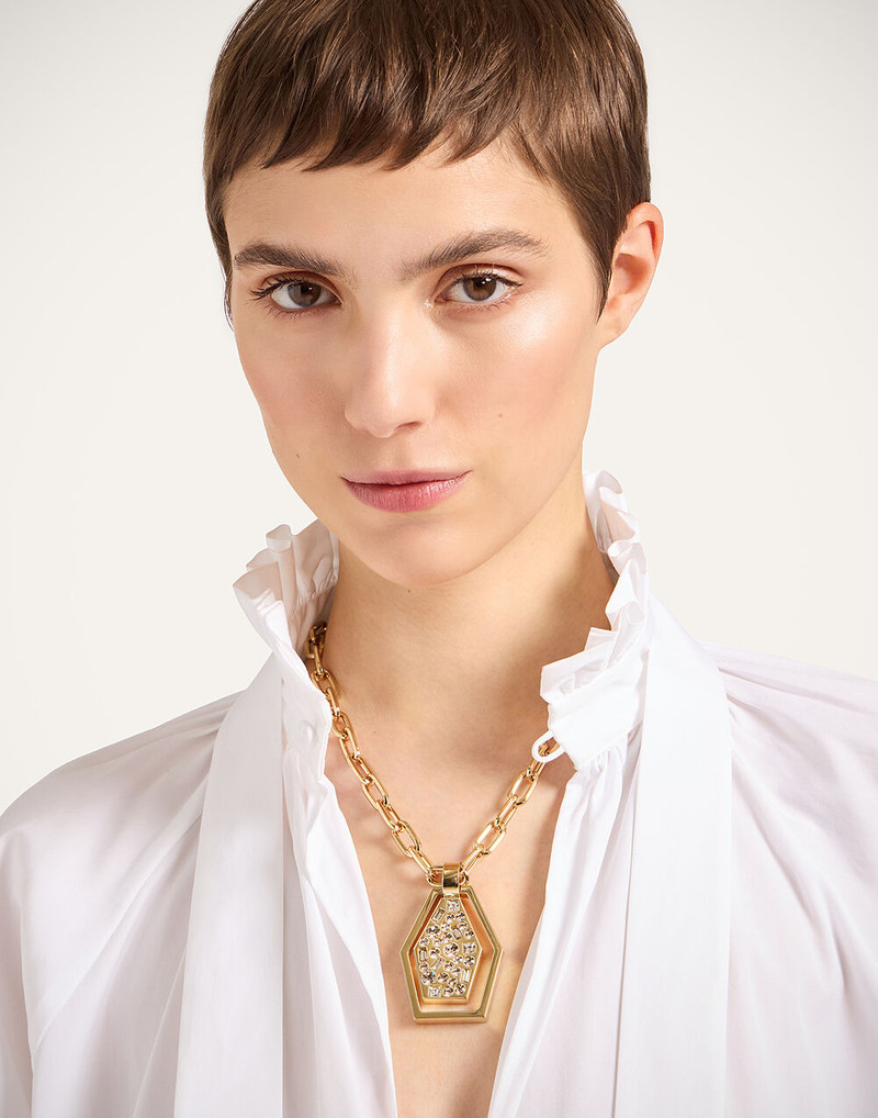 La DoubleJ Sparkly Swinging Portal Necklace outlook