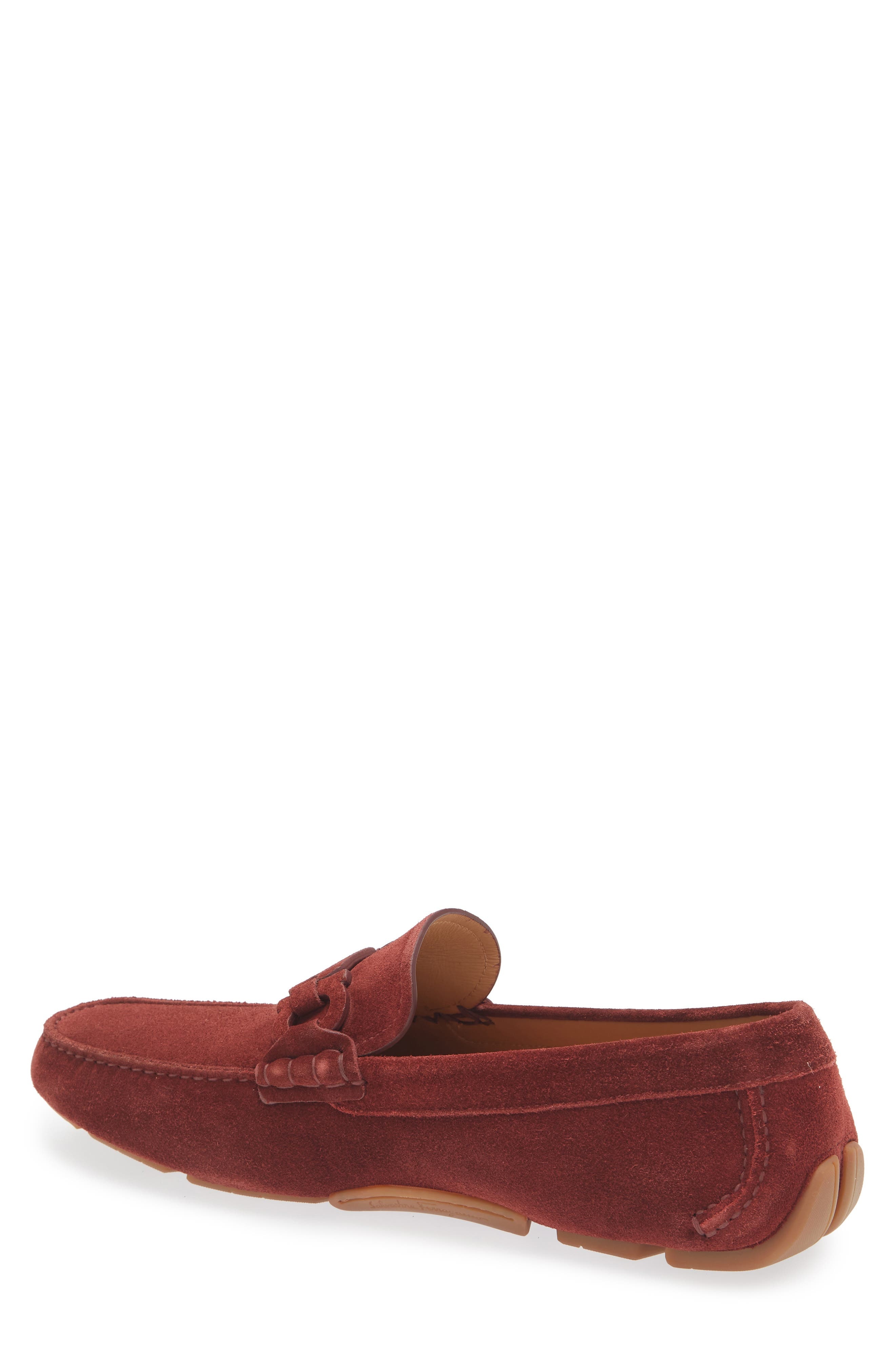 FERRAGAMO Byte Suede Driving Loafer in College Red at Nordstrom - 2
