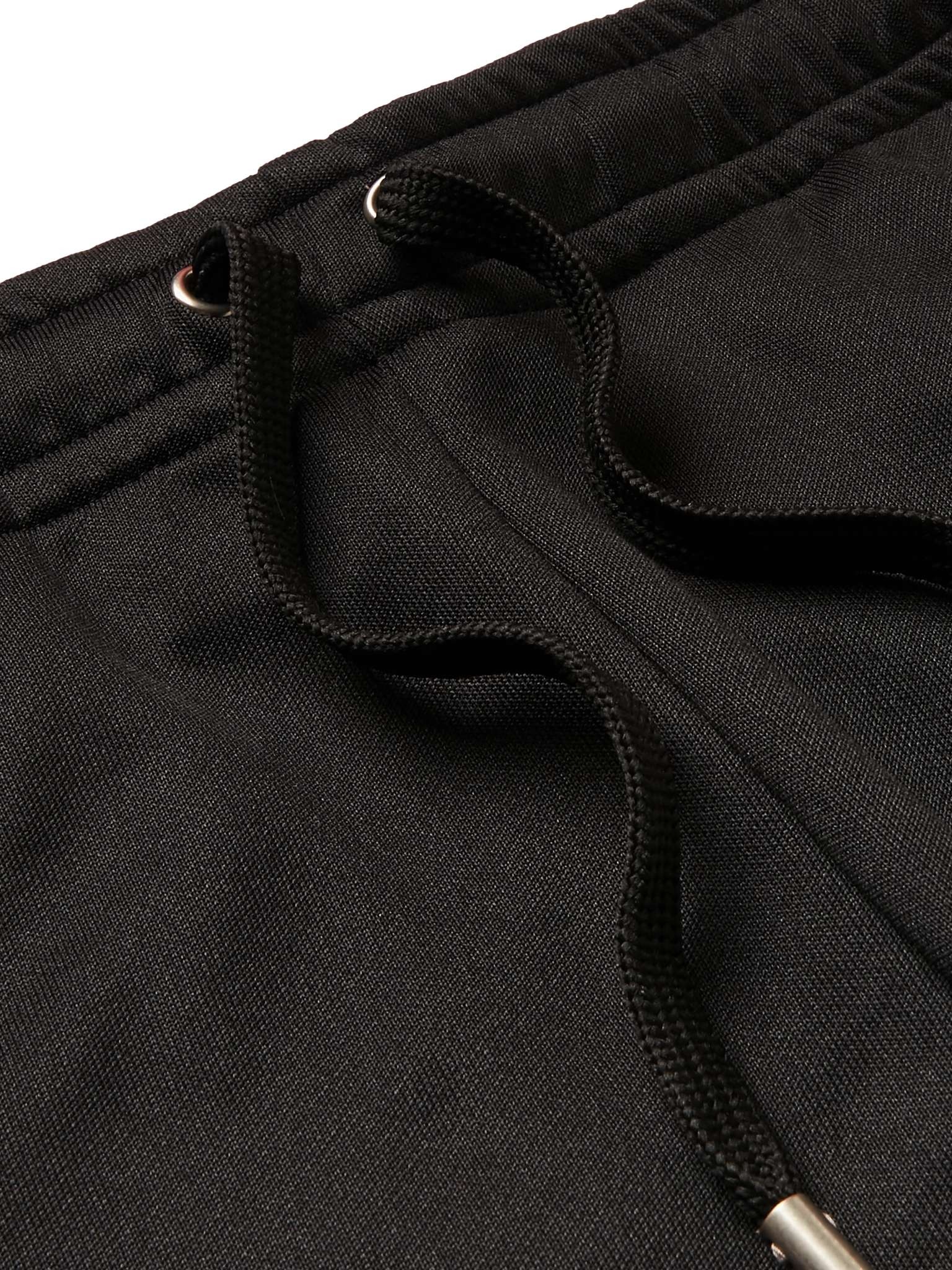 Tapered Webbing-Trimmed Tech-Jersey Track Pants - 7