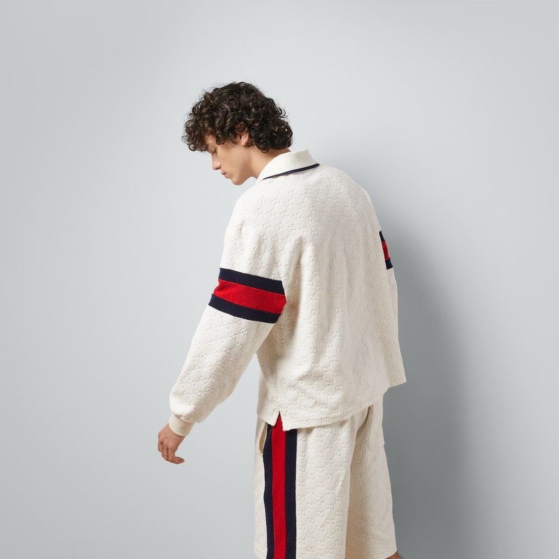 GG cotton terry cloth polo with Web 7