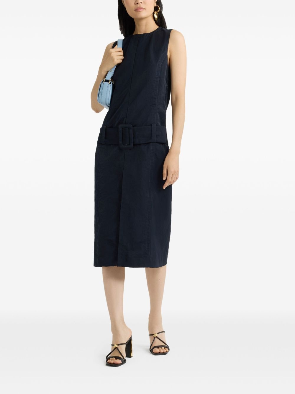 belted midi dress - 2