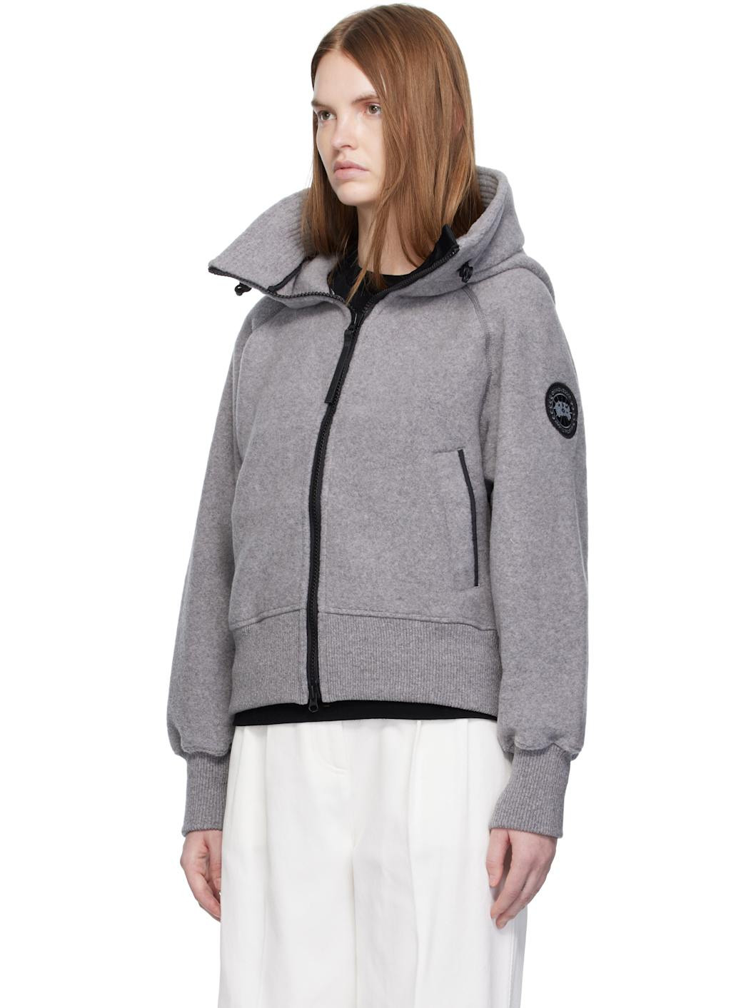 Gray 'Black Label' Chilliwack Kind Fleece Bomber Jacket - 4