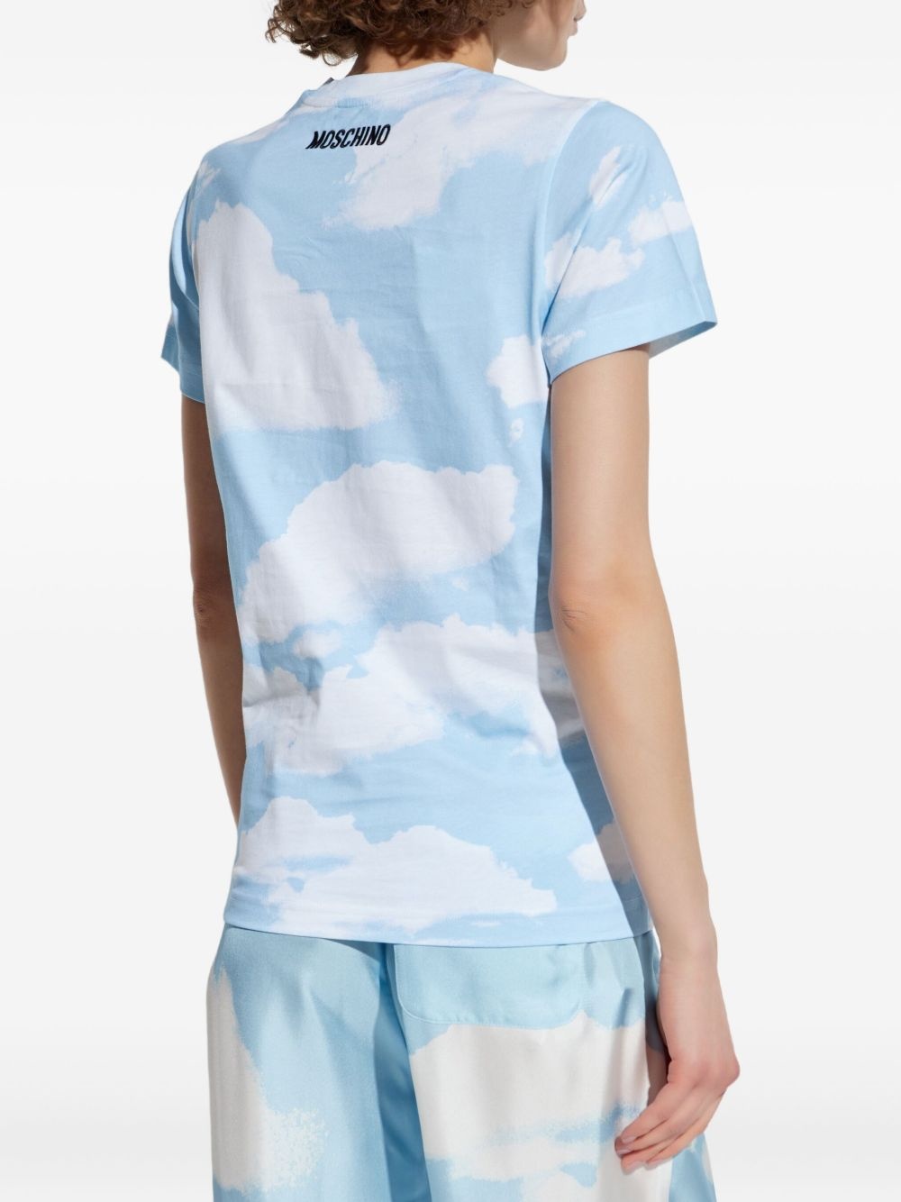 cloud-print T-shirt - 4