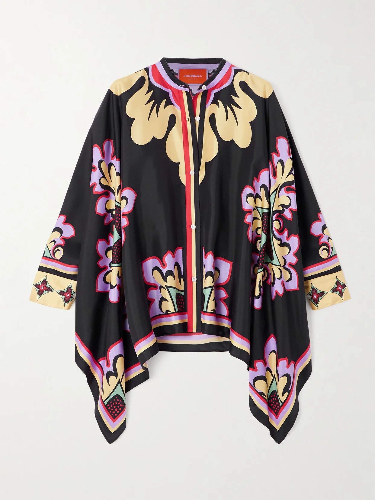 Printed Silk-twill Shirt - 1