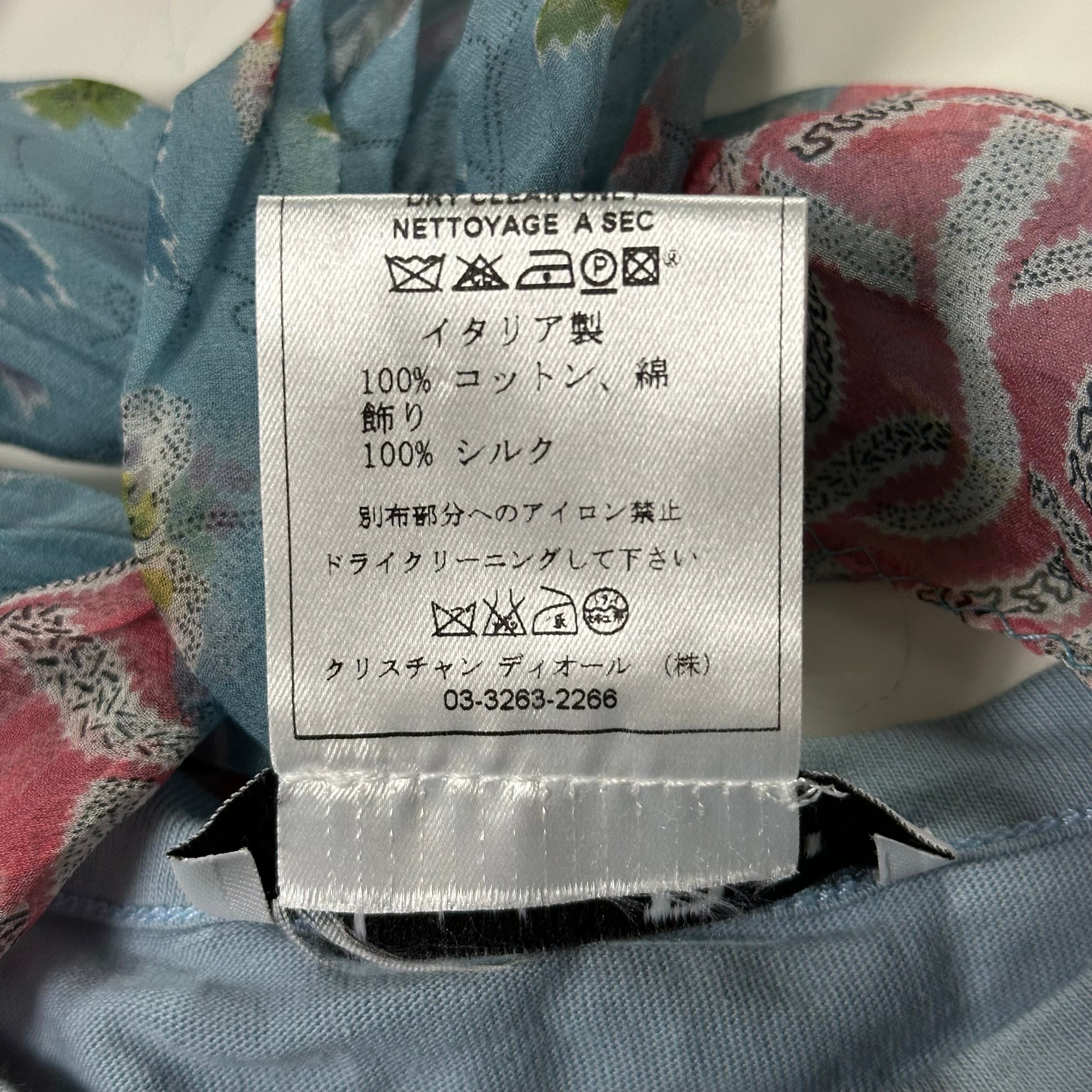 CHRISTIAN DIOR Spring Summer 2003 Tank Top with Floral Print Scarf - 5