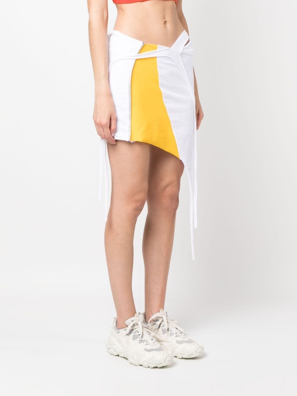 colour-block panelled miniskirt - 3