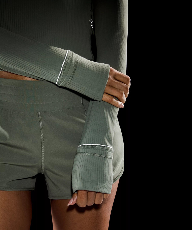 It's Rulu Ribbed Cropped Half Zip *Updated 9