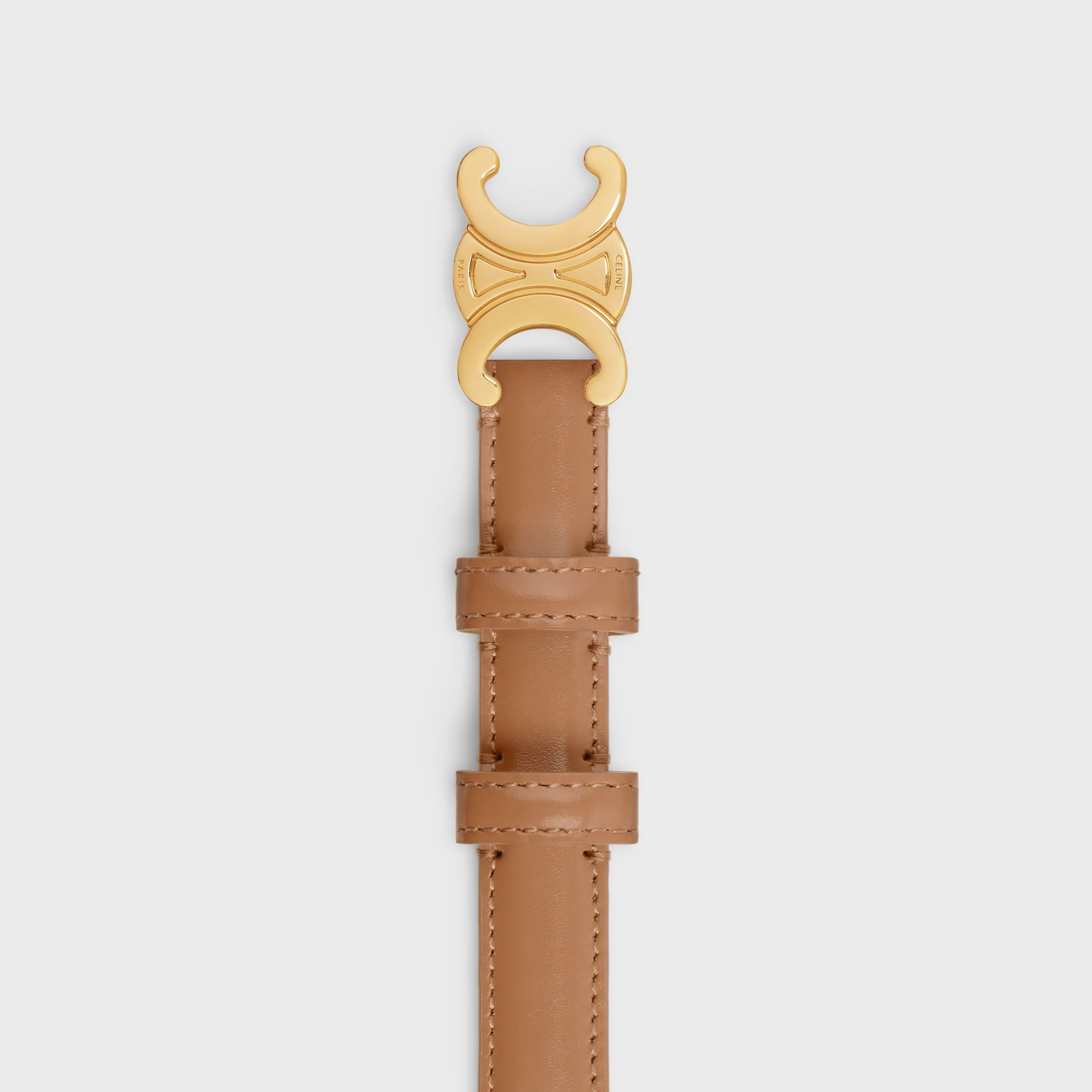 Small Triomphe Belt in Taurillon Leather - 3