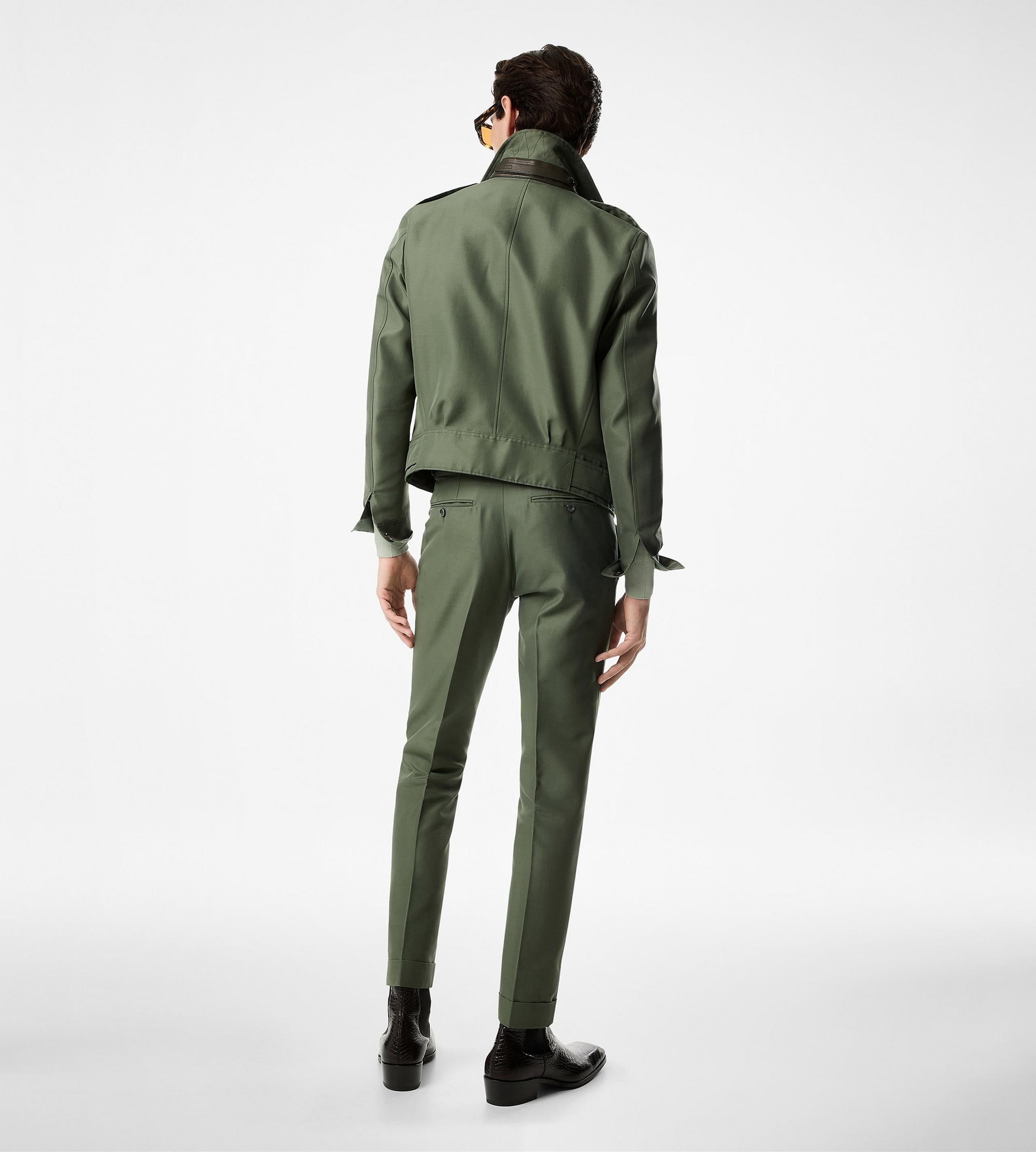 WOOL SILK FAILLE ATTICUS TROUSER - 3