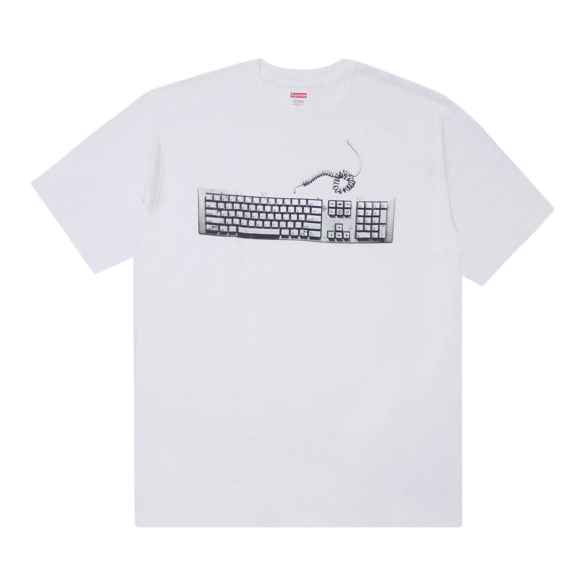 Supreme Keyboard Tee 'White' - 1