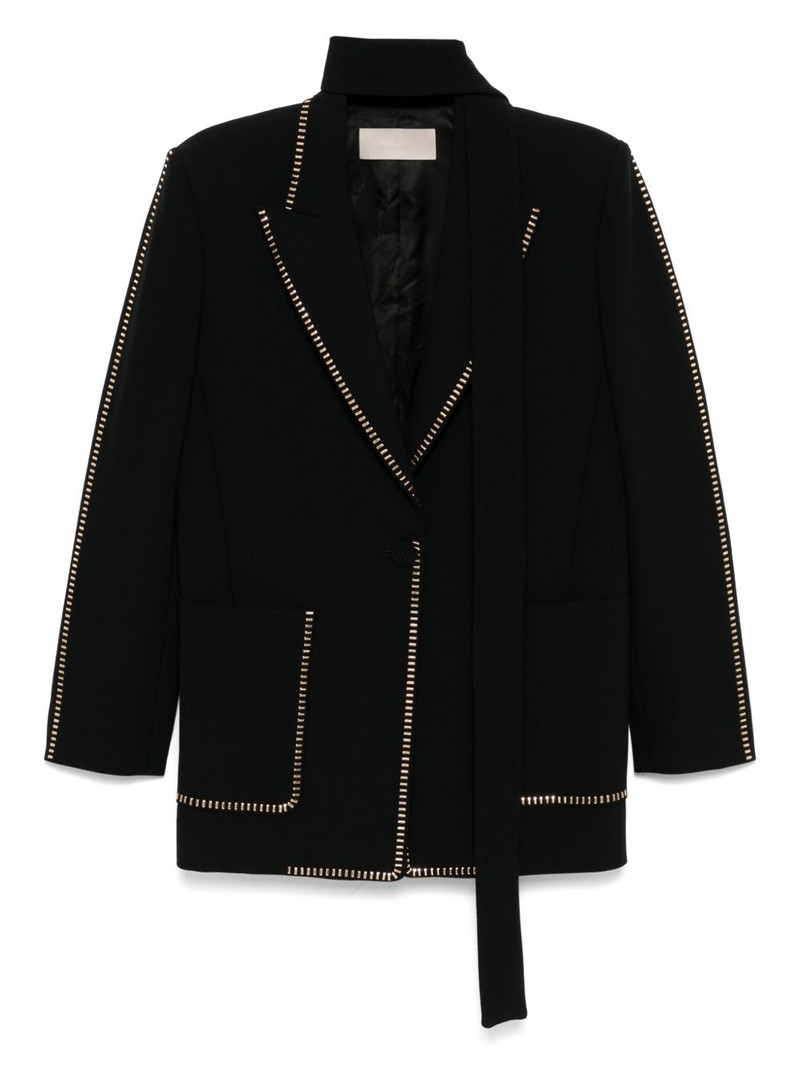 stud-embellished blazer 1