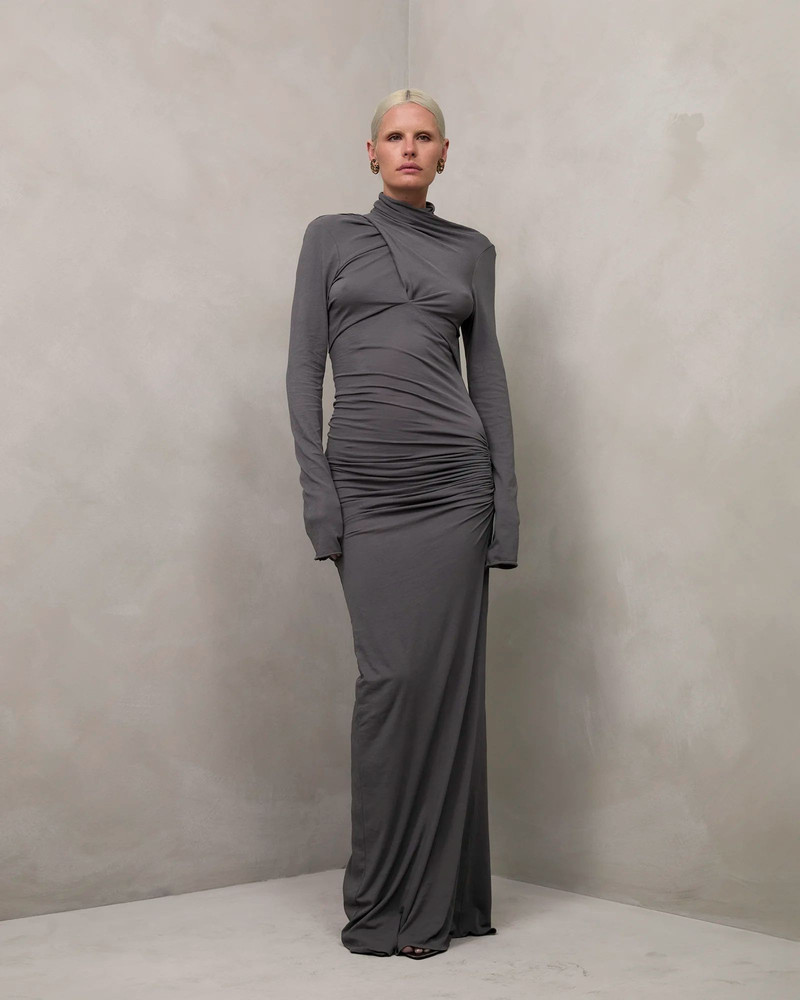 entire studios GRES DRESS DEEP GREY outlook