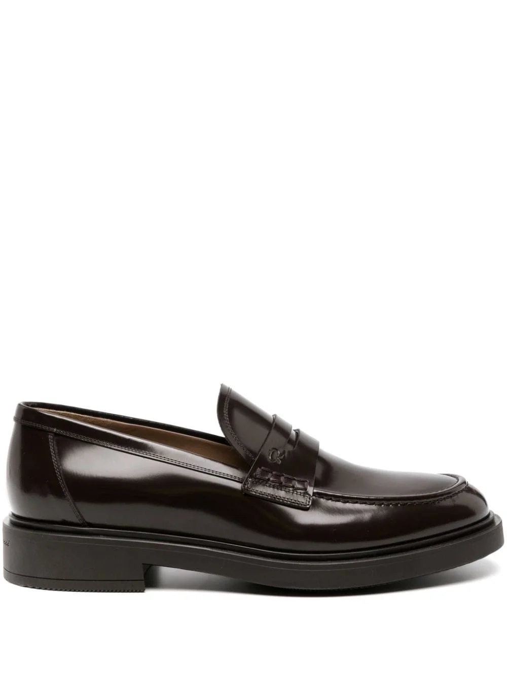 Harris debossed-logo leather loafers - 1