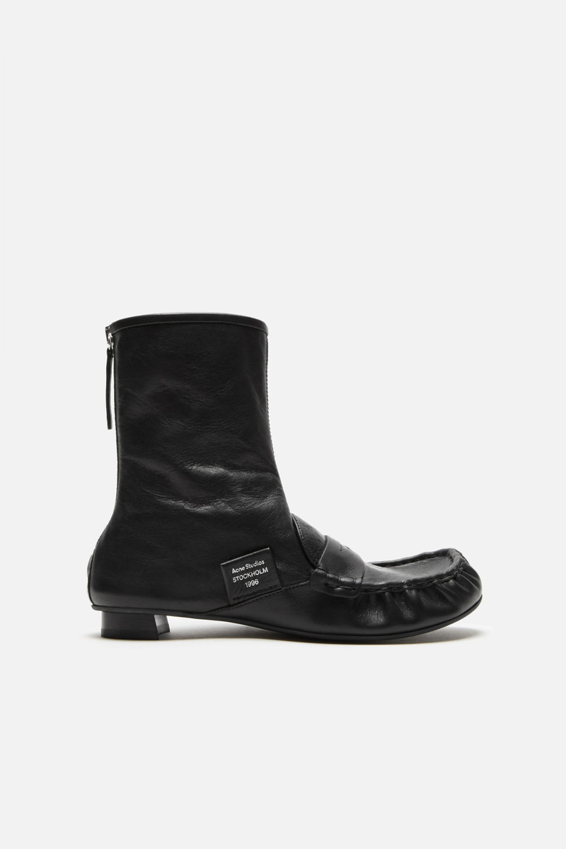Leather ankle boot - Black 1