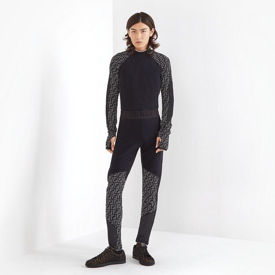 Black mesh low-tops - 5