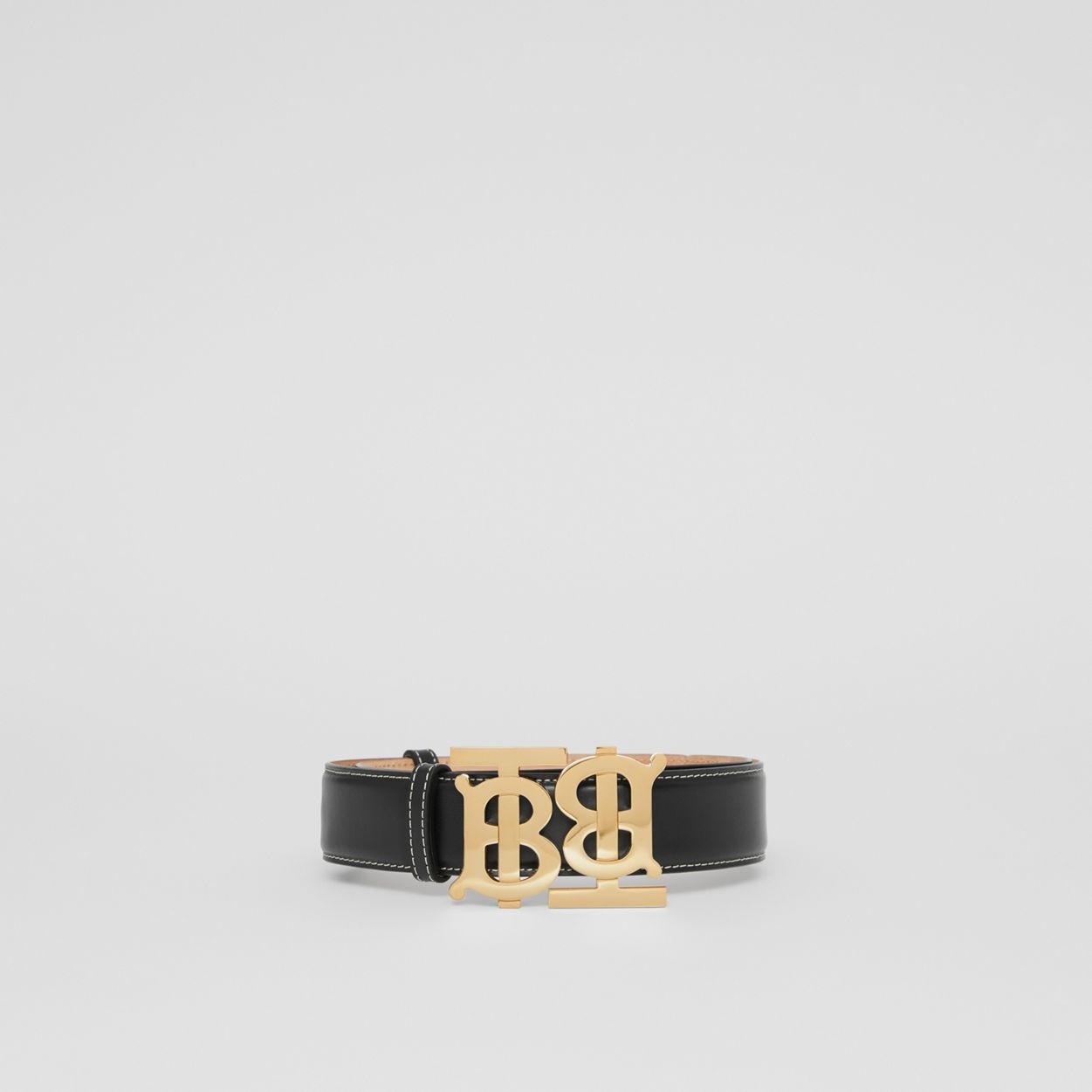 Double Monogram Motif Leather Belt - 4