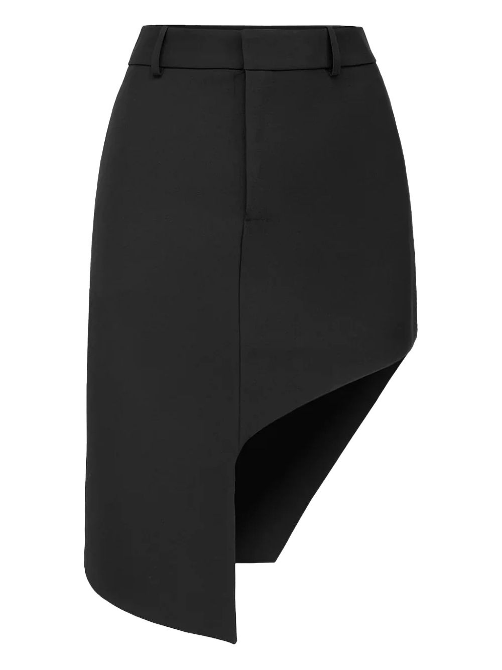 asymmetric tailored mini skirt - 1