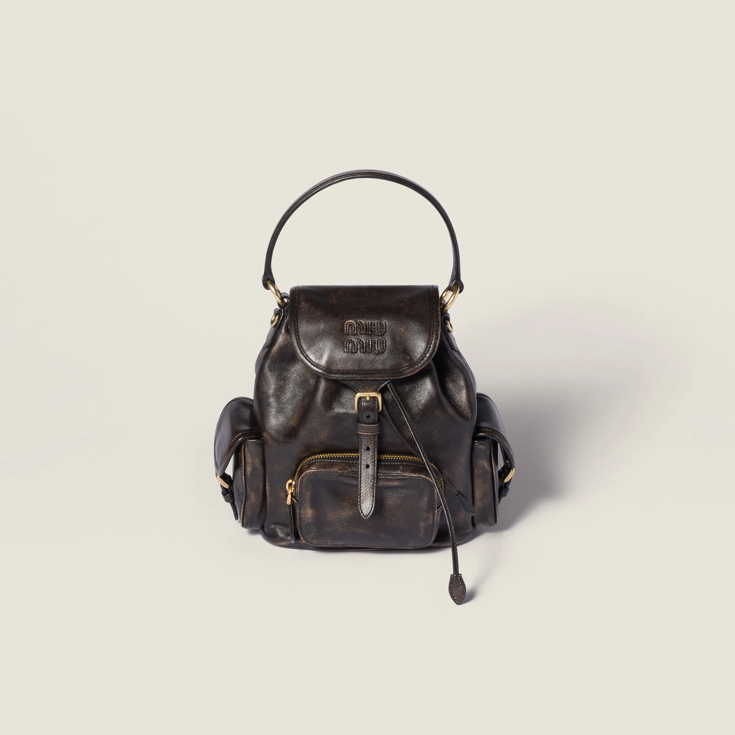 Leather backpack - 1