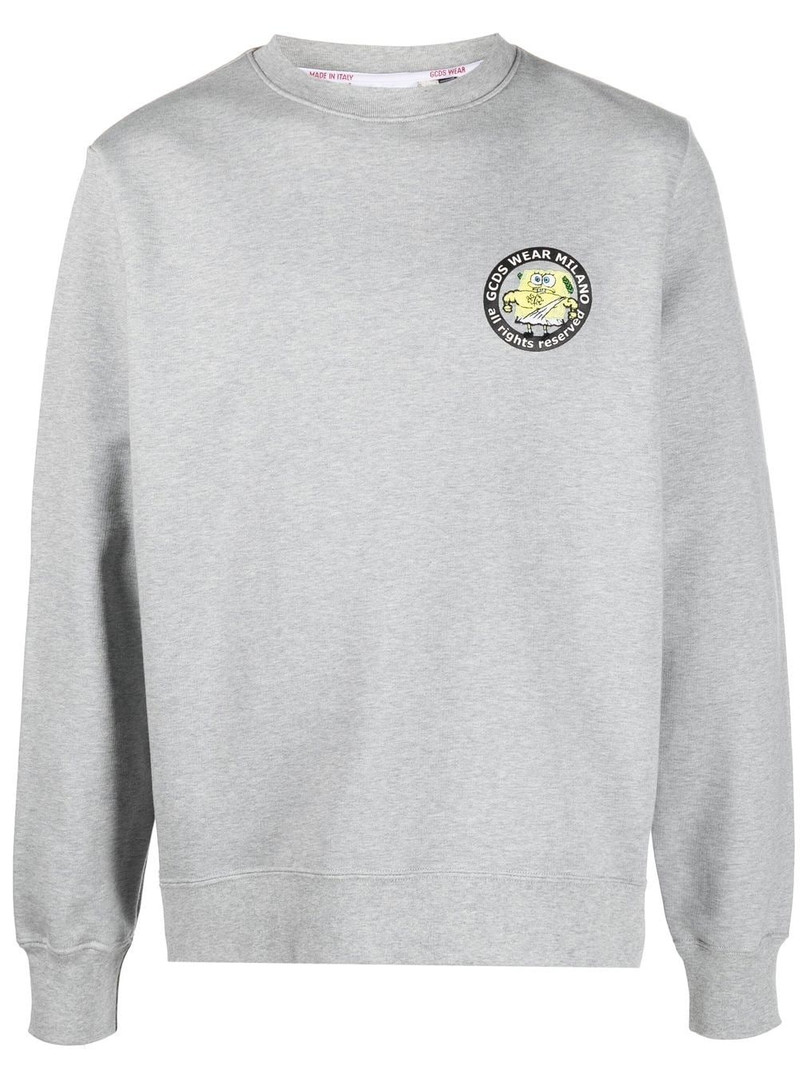 rear logo lettering sweatshirt 1