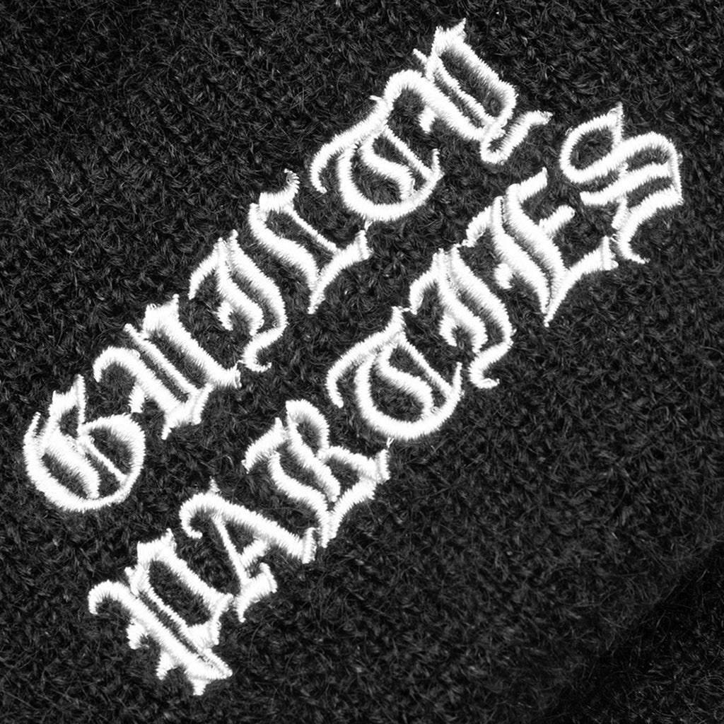 MOHAIR KNIT WATCH CAP - BLACK - 2