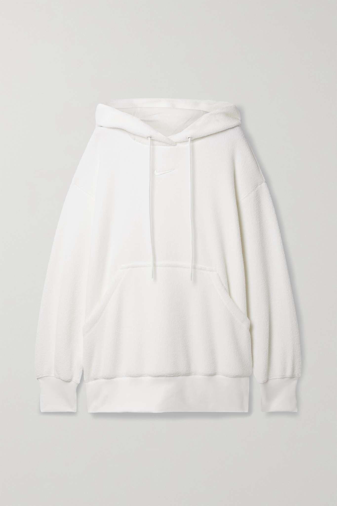 Embroidered fleece hoodie - 1