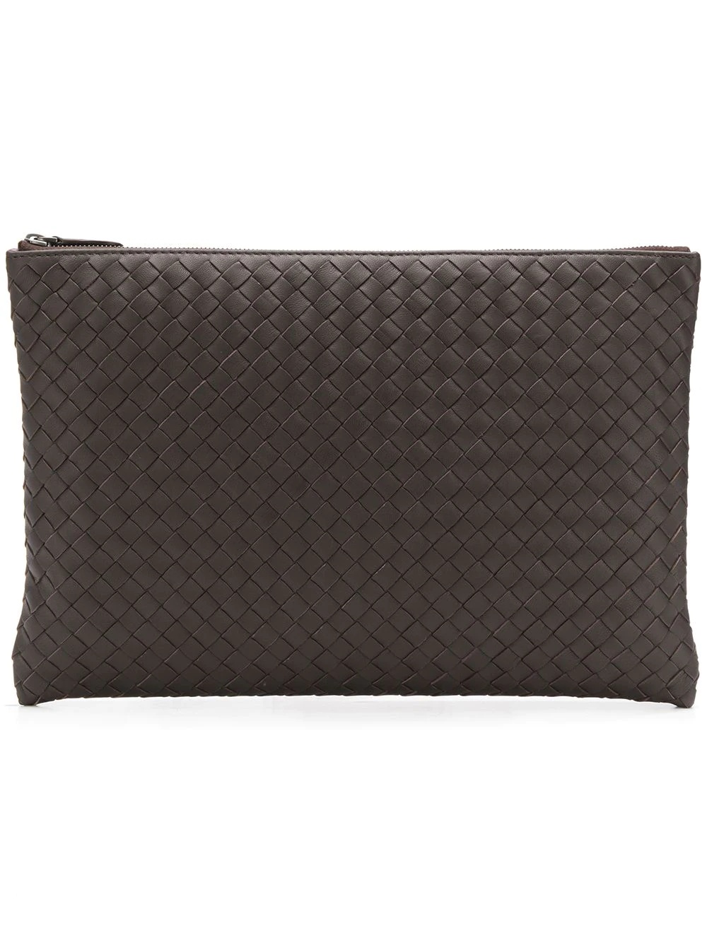 large intrecciato weave pouch - 1