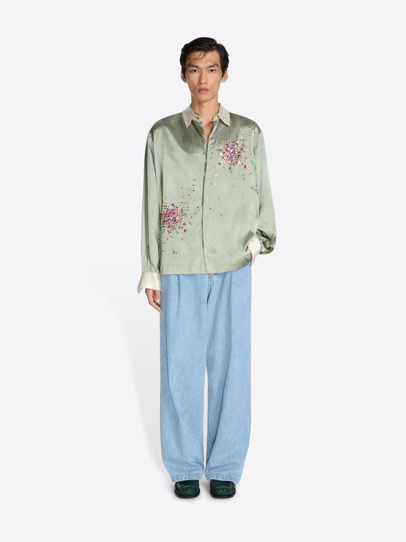 Dries Van Noten EMBELLISHED VISCOSE SHIRT outlook