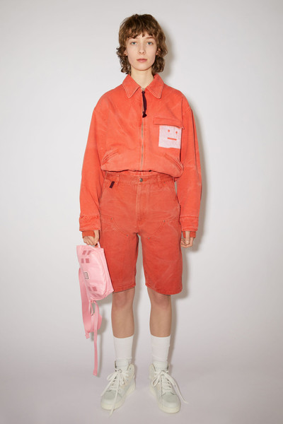 Acne Studios Workwear shorts - Mandarin orange outlook