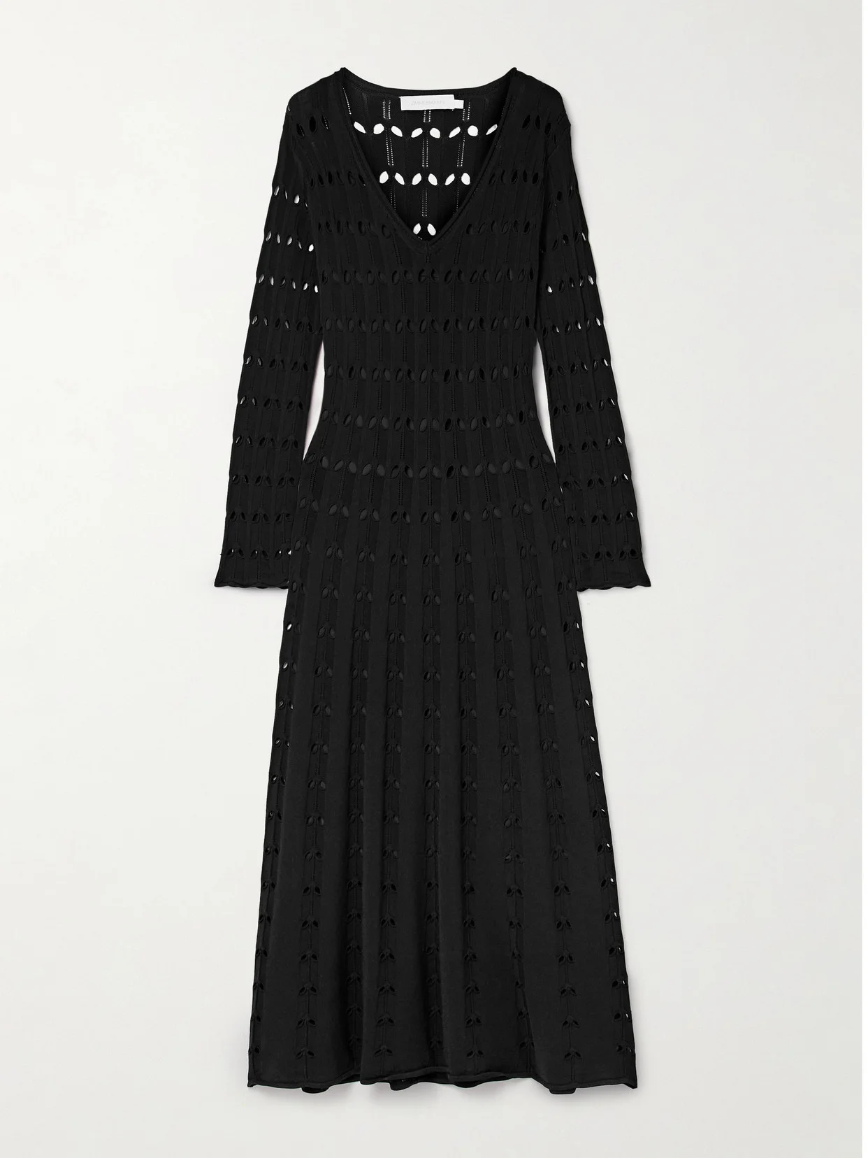 Rhiannon Pointelle-knit Maxi Dress - 1