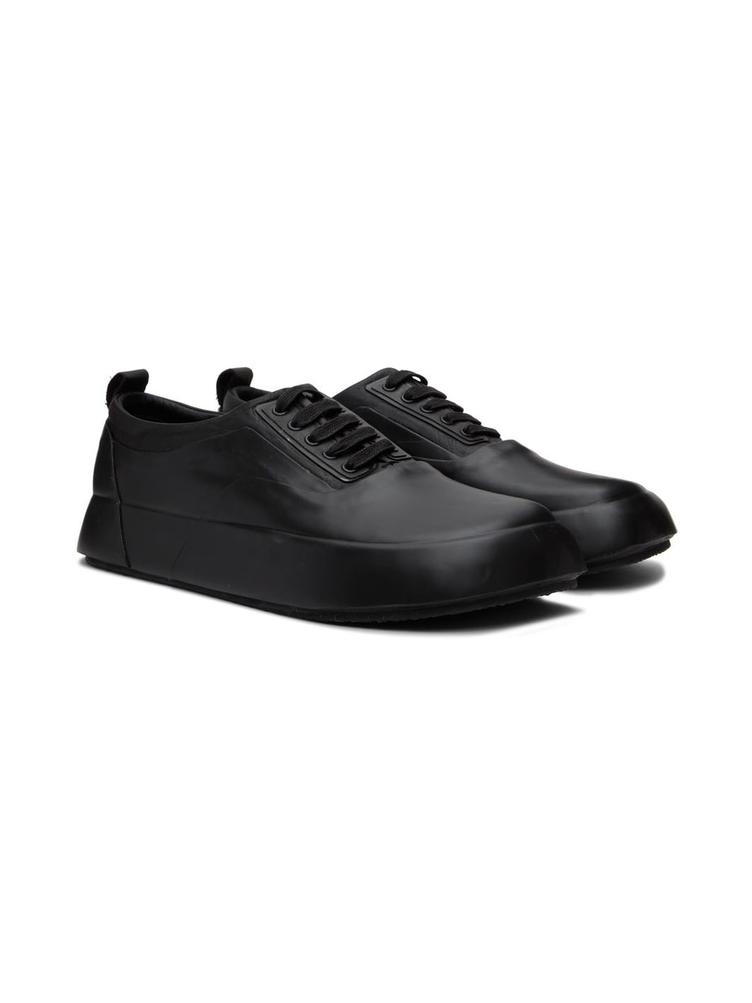 Black Mix Low Sneakers - 4